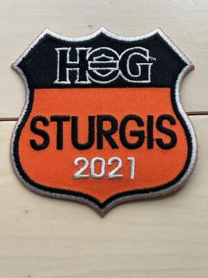 Nuevo Pequeño "Harley Davidson Oficial Sturgis Rally 2021 HOG Coser en Parche" Foto 1 de 2