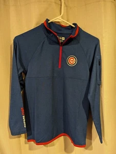 NUEVA Camisa Chicago Cubs Genuina MLB New Era Azul 1/4 Cremallera Niños 8 - Estilo NE97049B - Imagen 1 de 5