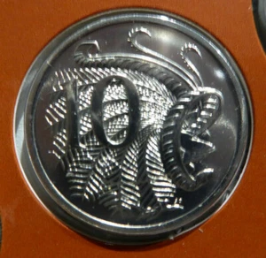 1986 Australian Ten cent 10c coin - Lyrebird - UNC ex RAM mint set - Bild 1 von 2