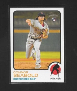 CONNOR SEABOLD 2022 Topps Heritage High #701 SP Short Print RC Red Sox Qty. - Picture 1 of 2