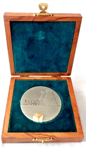 1978 Haifa Oil Refineries Israel 935 Sterling Silver Medal #0193, 115g - Picture 1 of 8