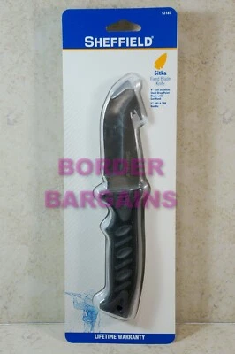 ¡ENVÍO RÁPIDO GRATIS! ¡NUEVO! Cuchillo de hoja fija Sheffield Sitka PERFECTO PARA CAZA Foto 1 de 4