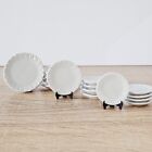 Miniatures Ceramic Scallop Dishes Plates Dollhouse Kitchen Decor Mixed Set 15Pcs