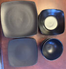 Red Vanilla Black Rice 14 Pc Set 4 Dinner Plates 4 Salad 3 Soup 3 Cereal Dishes