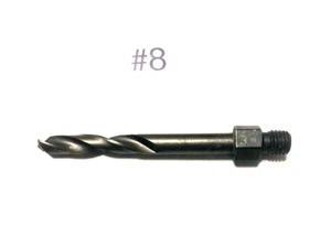 Threaded Drill Bit 1/4-28 Aircraft Tools #8 New USA Made Long - Picture 1 of 3