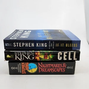 Menge 3 Stephen King Taschenbücher If It Bleeds Cell Albträume & Traumlandschaften - Bild 1 von 11