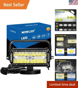 LED Work Light Bar 48W Magnetic Mount Flood Spot Camping Car SUV Boat - Picture 1 of 10