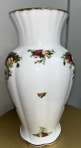 Royal Albert Bone China Old Country Roses grande vaso con oro - Inghilterra - Foto 1 di 9