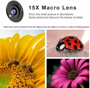 Smartphone professionnel 4K HD180 15x macro et super pour iPhone Samsung - Photo 1 sur 12