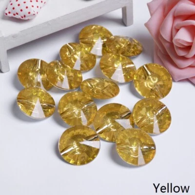 50PCS Acrylic Crystal Buttons DIY for Curtain Sofa Upholstery Crafts Adorn Decor - Image 1 of 4