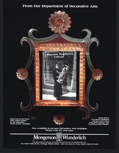 1991 HAND CARVED TIN NACHO NINO CHRISTO STRECK FAMILY TINSMITHS VTG MAG PRINT AD - Picture 1 of 1