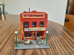 TYCO POLA HO Scale Gemischtwarenladen und Finanzen Co. zusammengebaut/detailliert - Bild 1 von 5