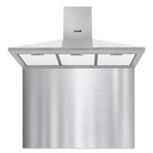 Chimney Style Cooker Hood, Baridi 90cm, with Carbon Filters - Stainless Steel - Picture 1 of 13