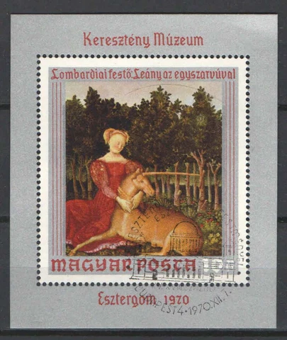 Used sheet sale! Hungary 1970. Paintings IX. sheet Michel Bl. 78. / 6,50 EUR Cover