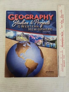 Abeka Geography Studies & Projects Western Hemisphere Activity Book FREE SHIP - Picture 1 of 3