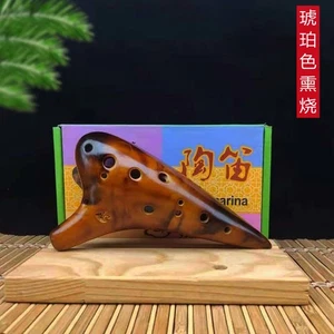 12 Holes Ocarina Alto C key Flute Handmade Ceramic Ocarina Musical Instrument  - Picture 1 of 7