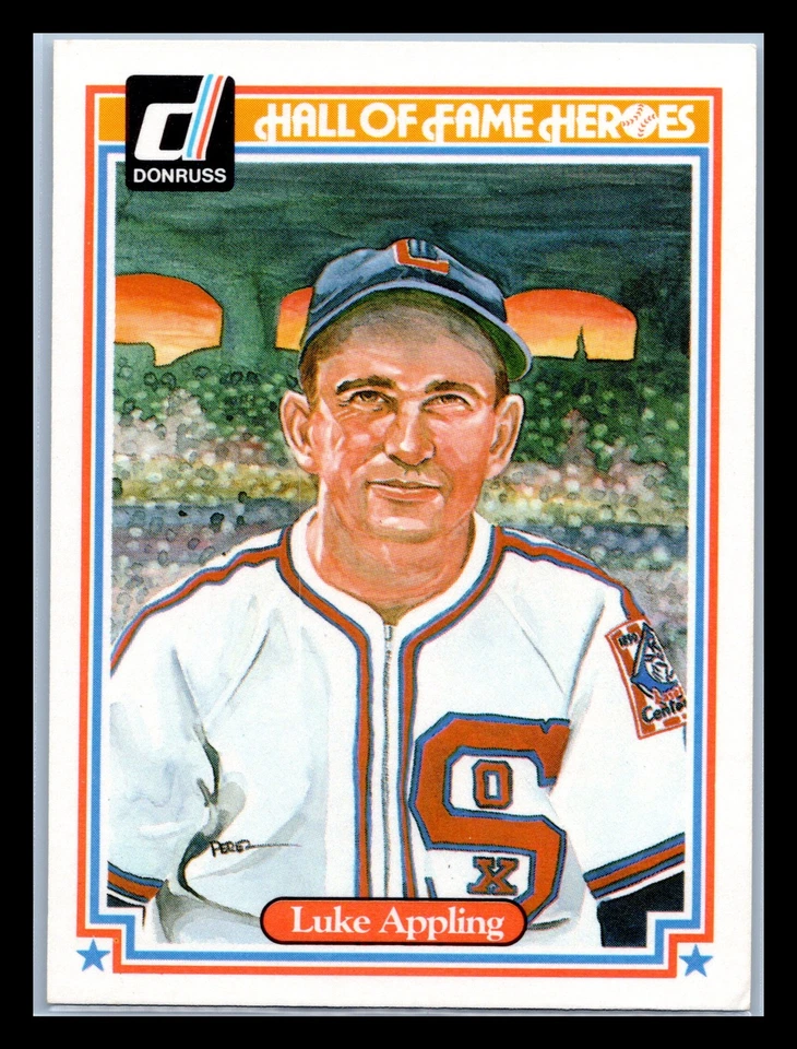1983 Donruss Hall of Fame Heroes #8 Luke Appling Chicago White Sox - Image 1 of 2