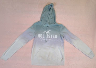 Толстовка с капюшоном Hollister California синий фиолетовый омбр повседневный толстовка размер XSmall  - Изображение 1 из 4
