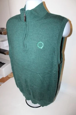 Fairway & Greene Vest Men's XL 1/4 Zip Pullover Baruffa Merino Overbrook Golf - Image 1 of 4