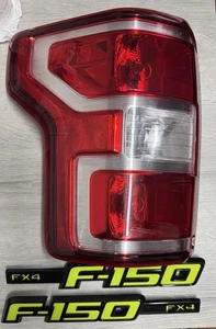 Ford F-150 Left Tail-Light Assembly 2018 2019 & 2 Side neon Emblems - PRE OWNED - Bild 1 von 4