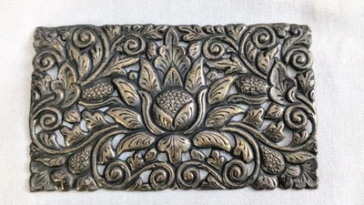 JOYERÍA DE PLATA YOGYA 800 VINTAGE Indonesia PLATA PANEL COLECCIONABLE Foto 1 de 4