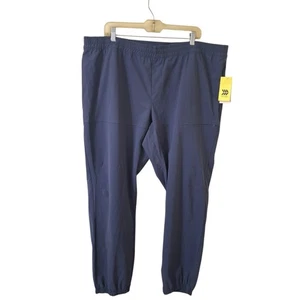 All In Motion Mens Jogger Light Navy Pants Sz 2XL Draw String Waist  - Foto 1 di 11