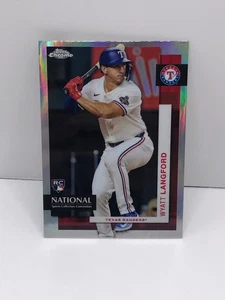 Wyatt Langford 2024 Topps National Convention NSCC Rookie RC Refractor SP #MLB11 - Picture 1 of 2