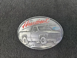 "THE HEARTBEAT OF AMERICA CHEVROLET" CHEVY GÜRTELSCHNALLE (BESCHÄDIGT) - Bild 1 von 5