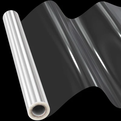 Envoltura de celofán transparente, rollo de envoltura de celofán de 16" X 100' de 3 mil de espesor para canasta de regalo Foto 1 de 4