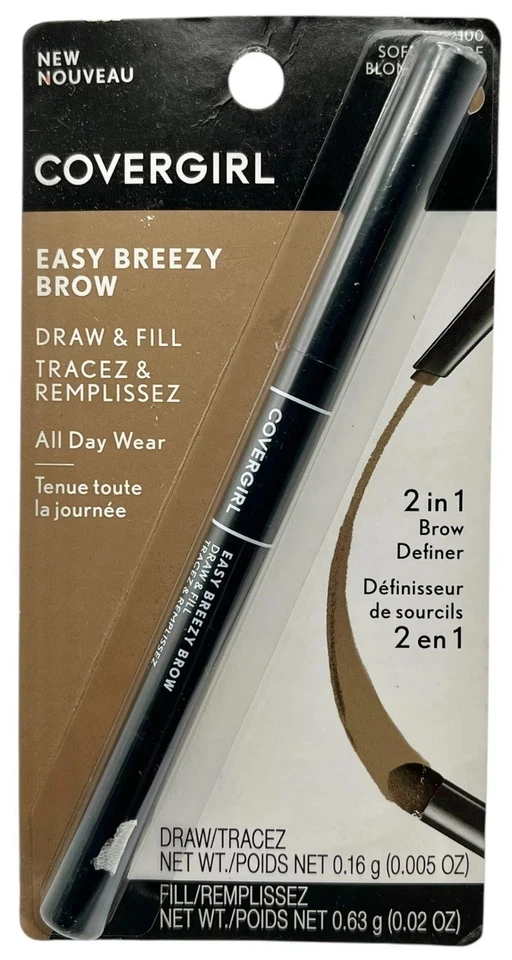 Covergirl Easy Breezy Brow Draw & Fill 2 in 1 Brow Definer 100 Soft Blonde - Image 1 of 1