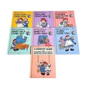 Lot Of 7 Vintage Raggedy Ann and Andy's Grow and Learn Library 1988 Lynx Books - Imagen 1 de 8