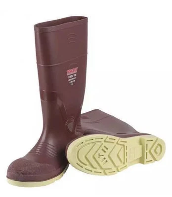 Tingley Mens Size 12 Composite Toe PVC Knee Boot 15" H Brown Pull On 93255.12 - Image 1 of 4