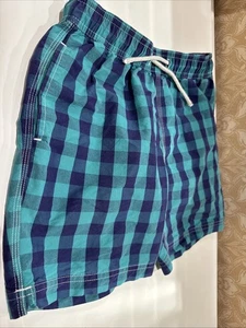 Bañador Crewcuts niño talla 8 verde y azul a cuadros - Imagen 1 de 4