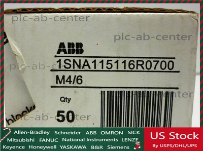 NEW Box of 50 ABB 1SNA115116R0700 Terminal Blocks - Image 1 of 4