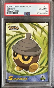 2003 Topps Pokemon Advanced Seedot Non Foil #71 - PSA 10 - Picture 1 of 2