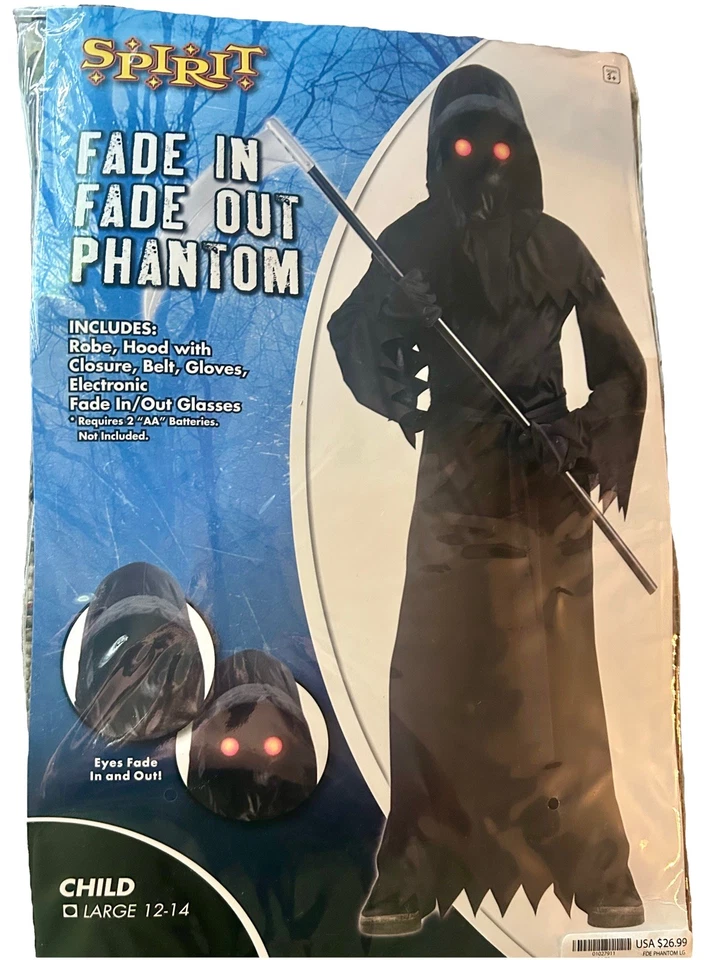 Disfraz de Halloween para niño Fade In Fade Out talla grande 12-14 usado en excelente estado gafas brillantes Foto 1 de 1