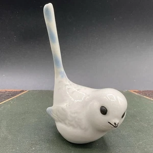 Lomonosov PORCELAIN Figurine BIRD Long Tailed Titmouse 4” - Picture 1 of 4