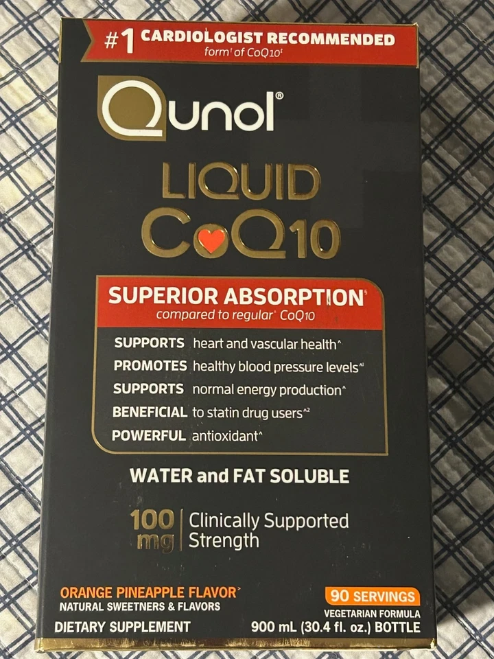 Qunol Líquido CoQ10 100mg, Sabor Naranja Piña, 90 Porciones (Caduca 7/2027) Foto 1 de 1