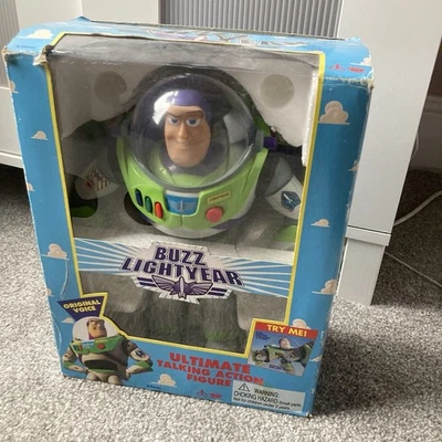 Buzz Lightyear Original Boxed 1995 Thinkway Toys Vintage Toy Story Complete  - Image 1 of 4