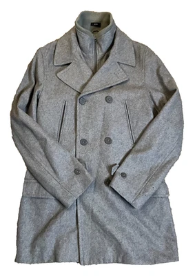 JF J. Ferrar Jacket Men's Modern Fit Wool Blend Button Up Gray Casual - M 38-40 - Image 1 of 4