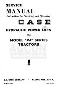 Case VA Hydraulic Power Lift Tractor Service Manual - Picture 1 of 4