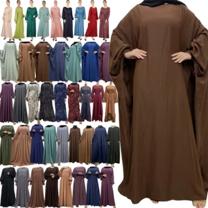 Abaya Muslim Kaftan Women Maxi Dress Dubai Party Gown Caftan Ramadan Robe Caftan - Picture 1 of 233