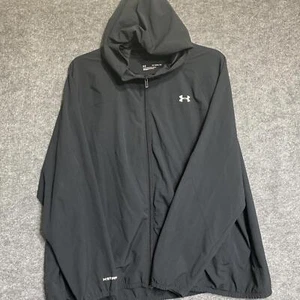 Under Armour Women 2X Woven Branded Full Zip Hoodie Brilliance 1354350 - Picture 1 of 10