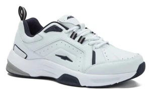 Avia Men's White Lace-up 4E WIDE WIDTH Leather Memory Foam Sneakers Shoe: 8.5 - Picture 1 of 6