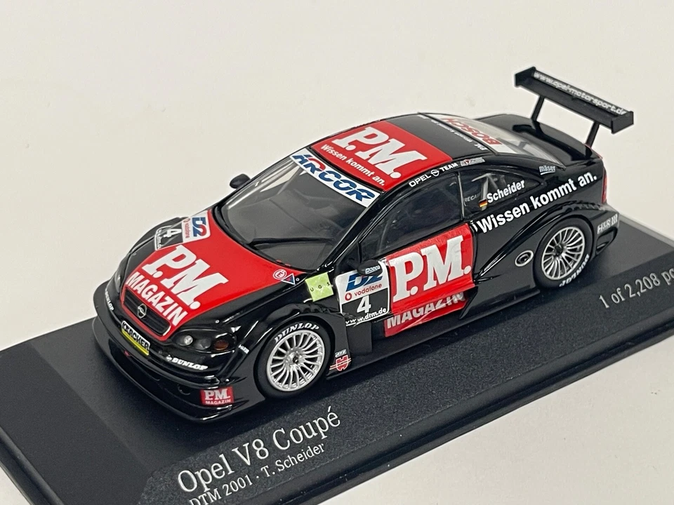 1/43 Minichamps Opel V8 DTM 2001 Team Holzer T.Scheider Car #4 430014104 CS723 Foto 1 de 4