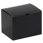 Boîtes cadeaux MyBoxSupply 6 x 4 1/2 pouces noir brillant, 100 par étui