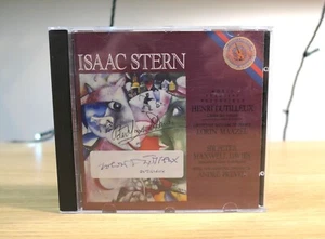 *SIGNED* Henri Dutilleux & Peter Maxwell Davies Violin Isaac Stern CBS CD - Picture 1 of 10