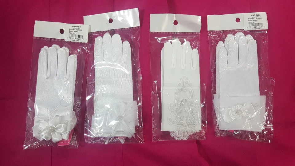  Wedding Flower Girl Dress Communion Party Prom Princes Pageant Bridesmaid/GLOVS - Photo 1/1