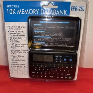 Spectra EPB-250 Personal Organizer 10K Memory Databank - Picture 1 of 2
