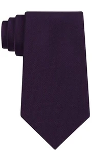 Calvin Klein Silver Spun Solid Color Tie (Plum) - Picture 1 of 1